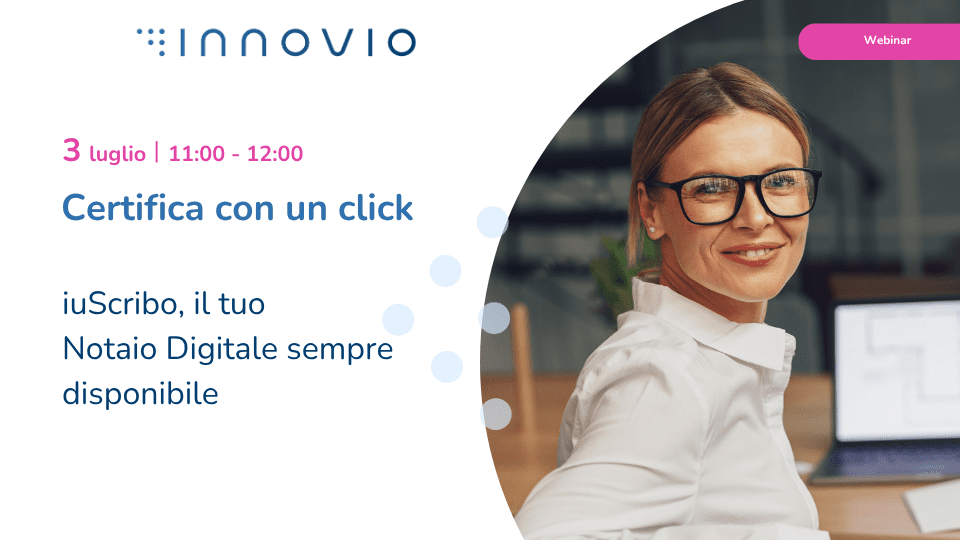 Webinar iuscribo notaio digitale Innovio